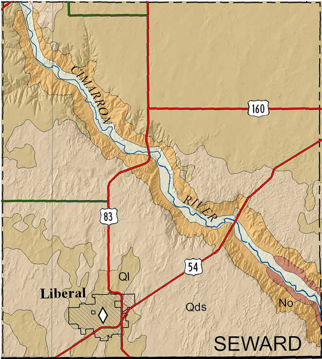 Seward county geologic map