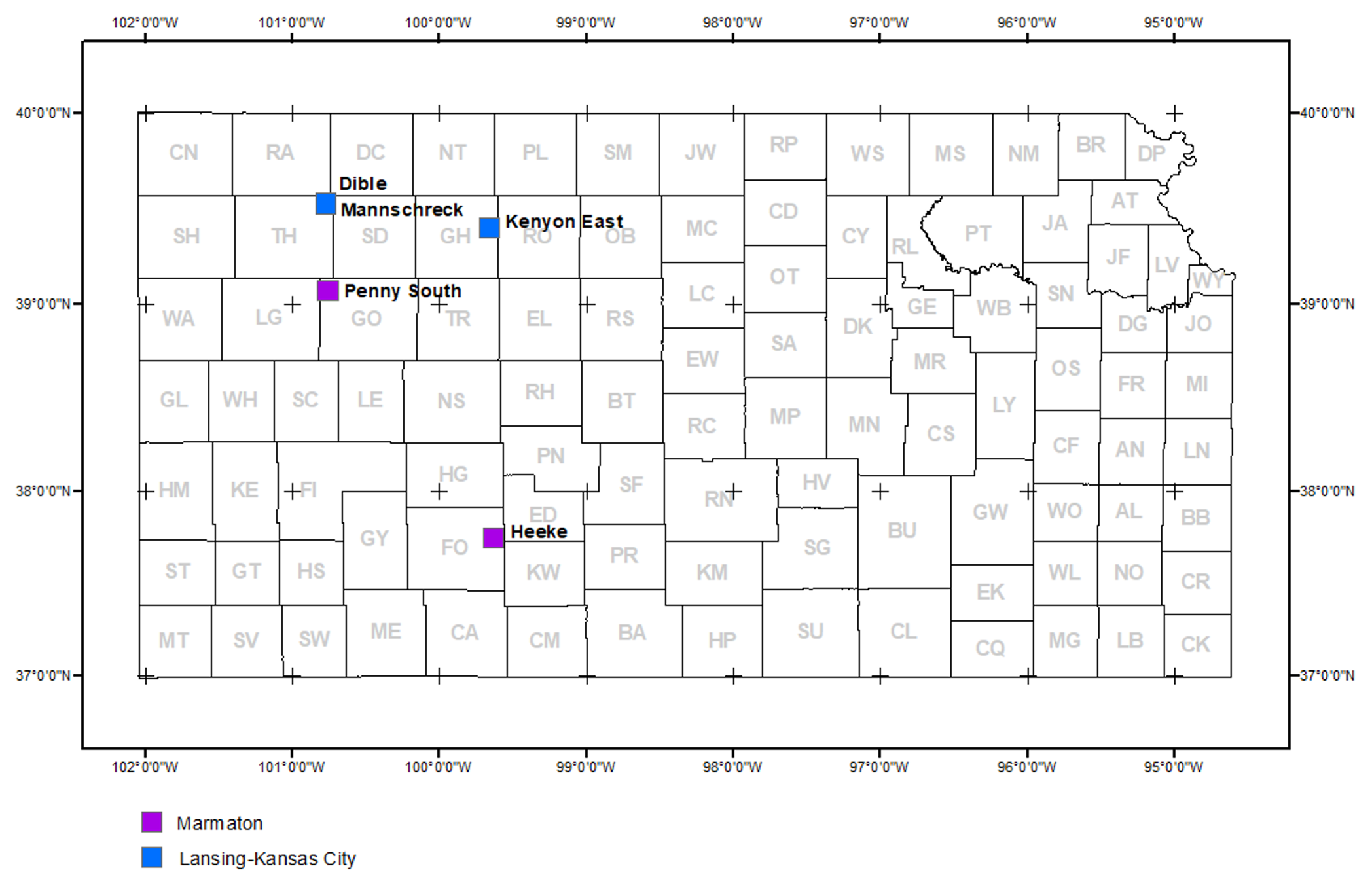 Locations of new field discoveries, June and July 2024