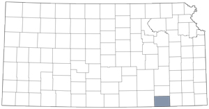 Chautauqua County locator map