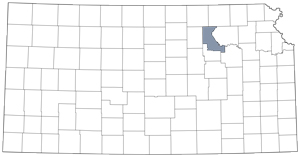 Riley County locator map